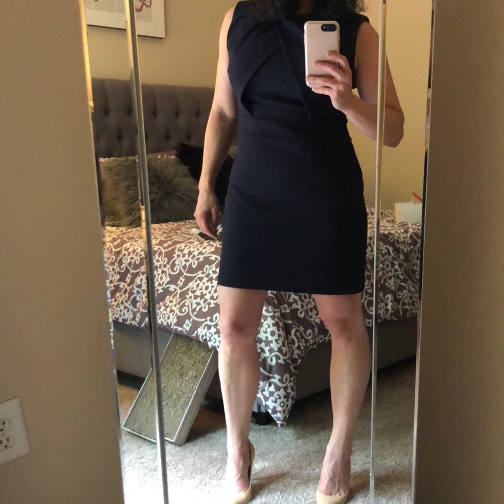 MNG by Mango Navy Mini Dress Size L
